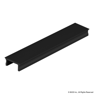 40 SERIES ALUM T-SLOT COVER BLACK ANODI