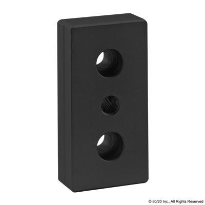 BLACK 40mm x 80mm BASE PLATE W/ M10  TA