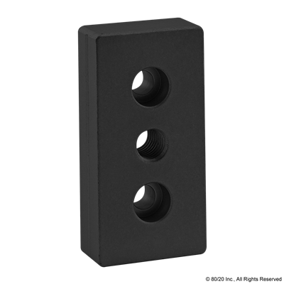 BLACK 40mm x 80mm BASE PLATE W/ M12  TA