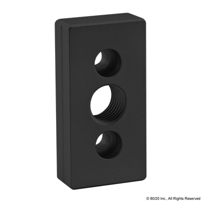 BLACK 40mm x 80mm BASE PLATE W/ M20  TA