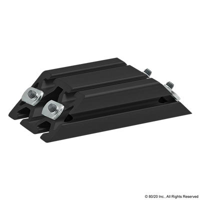 40-4080 X 160mm 45 DEGREE SUPPORT BLACK