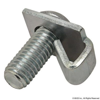 40 S SINGLE TAB END FASTENER W/ M8 SCRE