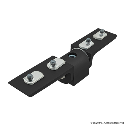 BLACK 40 S 90 DEGREE LIVING HINGE W/ L