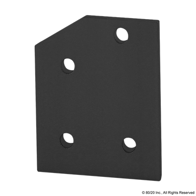 BLACK 40 S 4 HOLE 30 DEGREE ANGLE FLAT