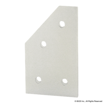 40 S 4 HOLE 45 DEGREE ANGLE FLAT PLATE