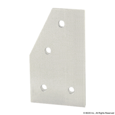 40 S 4 HOLE 60 DEGREE ANGLE FLAT PLATE