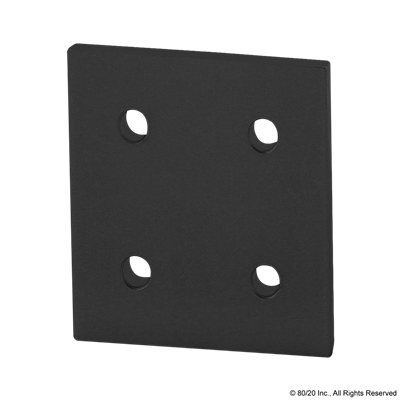 BLACK 40 S 4 HOLE FLAT PLATE