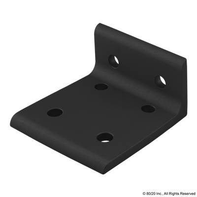 BLACK 40 S 6 HOLE INSIDE CORNER BRACKET