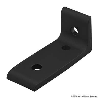 BLACK 40 S 3 HOLE INSIDE CORNER BRACKET