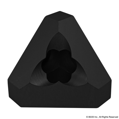 BLACK 40S  TRIANGULAR TRI CORNER(TO GO