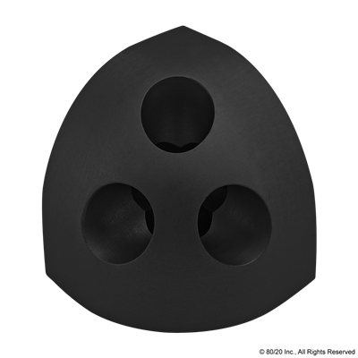 BLACK 40S ROUNDED TRI-CORNER(FOR 40-403