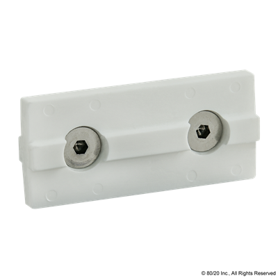 40 S DOUBLE KEYED WHITE UNIBEARING PAD