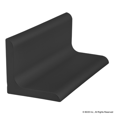 40mm X 40mm X 6mm ANGLE BLACK ANODIZE