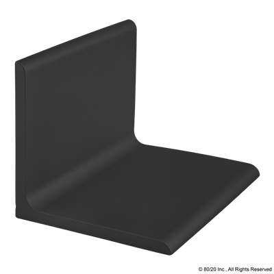 80mm X 80mm X 6mm ANGLE BLACK ANODIZE