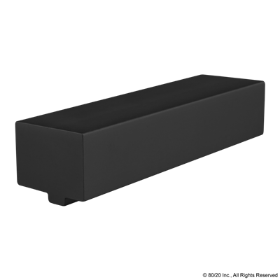 PANEL MOUNT BLOCK PROFILE BLACK ANODIZE