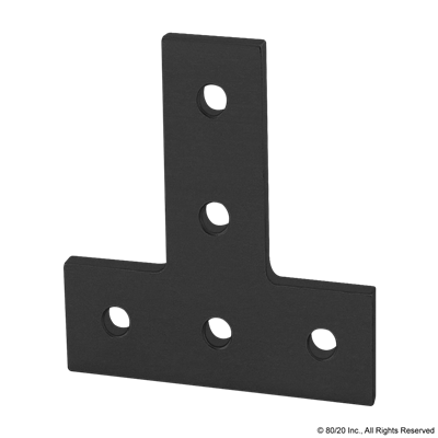 BLACK 10 S 5 HOLE T FLAT PLATE