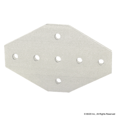 10 S 7 HOLE CROSS FLAT PLATE