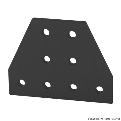 BLACK 10 S 8 HOLE TEE FLAT PLATE