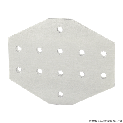 10 S 12 HOLE CROSS FLAT PLATE