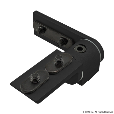 BLACK 10 S 0 DEG LIVING HINGE W/CORNER