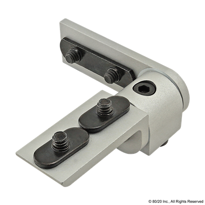 10 S 90 DEG LIVING HINGE W/ CORNER BRAC