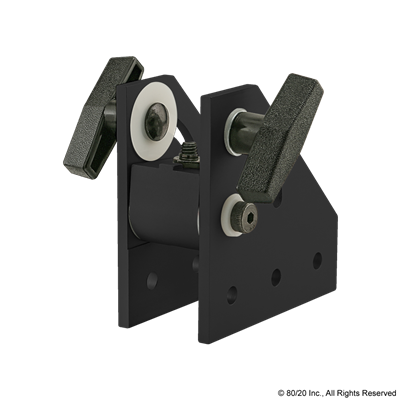 BLACK 15 S 90 DEGREE PIVOT BRACKET W/ T