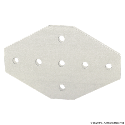 15 S 7 HOLE CROSS FLAT PLATE