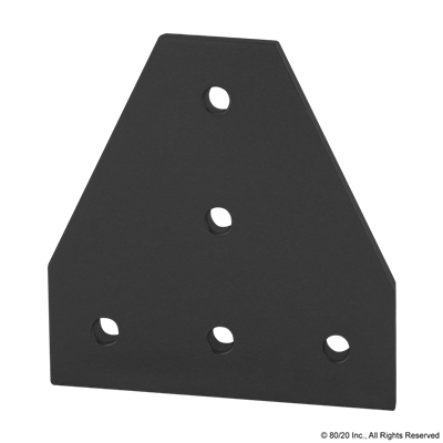 BLACK 15 S 5 HOLE TEE FLAT PLATE