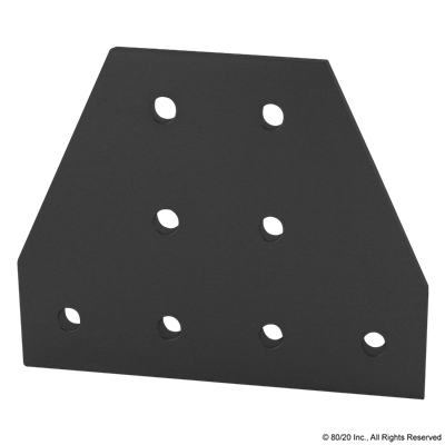 BLACK 15 S 8 HOLE TEE FLAT PLATE