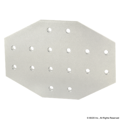 15 S 16 HOLE CROSS FLAT PLATE