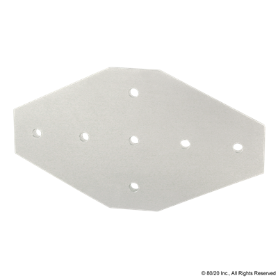 45 S 7 HOLE CROSS FLAT PLATE