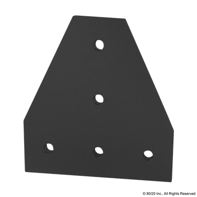 BLACK 45 S 5 HOLE TEE FLAT PLATE