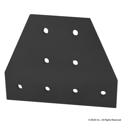 BLACK 45 S 8 HOLE TEE FLAT PLATE