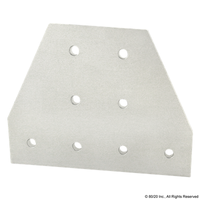 45 S 8 HOLE TEE FLAT PLATE