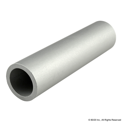 1  DIAMETER ALUMINUM TUBE CLEAR ANODIZE