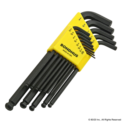 BONDHUS STANDARD BALL END L-WRENCH SET