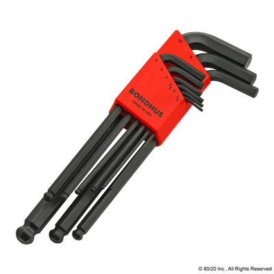 BONDHUS METRIC BALL END L-WRENCH SET