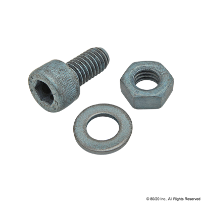 M6 X 12mm SHCS W/ WASHER & HEX NUT