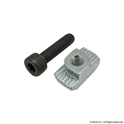 M5 X 20MM SHCS W/DROP-IN T-NUT & WASHER