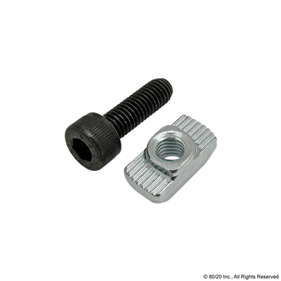 M5 X 16MM SHCS W/DROP-IN T-NUT & WASHER