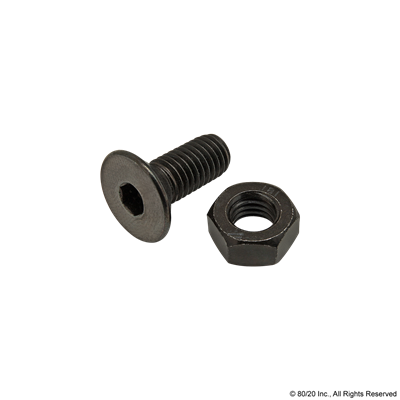 M8 X 20MM FHSCS W/  HEX NUT