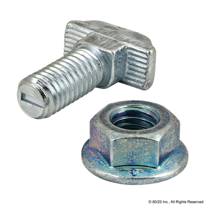 M8 X 20 MM DROP IN T-STUD W/NUT