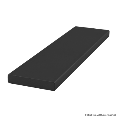 1 X .188 FLAT STOCK BLACK ANODIZE