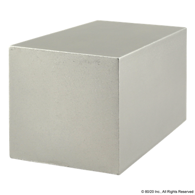 2.5 X 2.5 ALUMINUM BLOCK PROFILE-CLEA