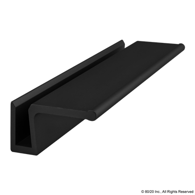 PANEL STIFFENER PROFILE W/ HANDLE BLACK