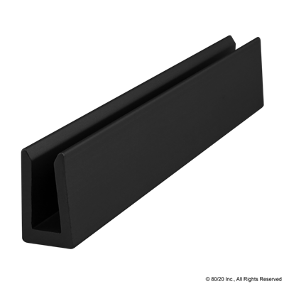 PANEL STIFFENER PROFILE W/O HANDLE BLAC