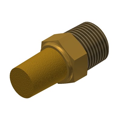 1/4 BRASS BODY MUFFLER/SINTERED BRONZE