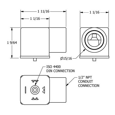 DIN CAP 1/2 CONDUIT NON-INDICATOR LAMP