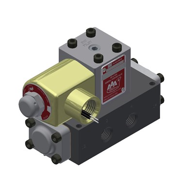 1/4 SINGLE SOLENOID 2 POS MANUAL OVERRI