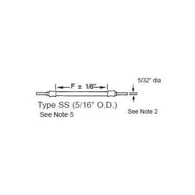 HOSE ASSY 5/16 SS 12